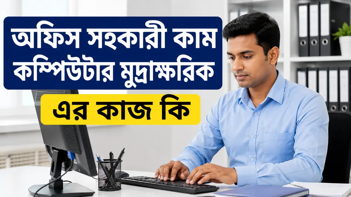 অফিস সহকারী কাম কম্পিউটার মুদ্রাক্ষরিক এর কাজ কি
