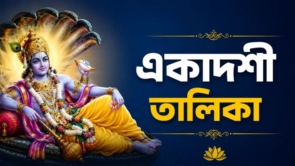 একাদশী তালিকা ২০২৬। মাস ও সম্প্রদায়ভিত্তিক পূর্ণাঙ্গ তথ্য
