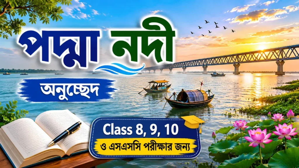 পদ্মা নদী অনুচ্ছেদ Class 8, 9, 10 ও এসএসসি পরীক্ষার জন্য